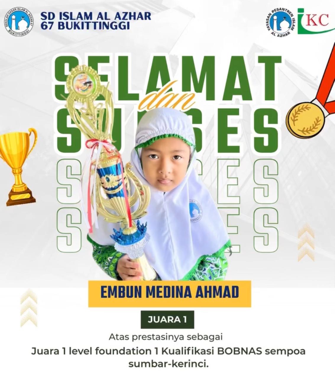 Juara 1 Level Foundation 1 Kualifikasi BOBNAS Sempoa Sumbar-Kerinci