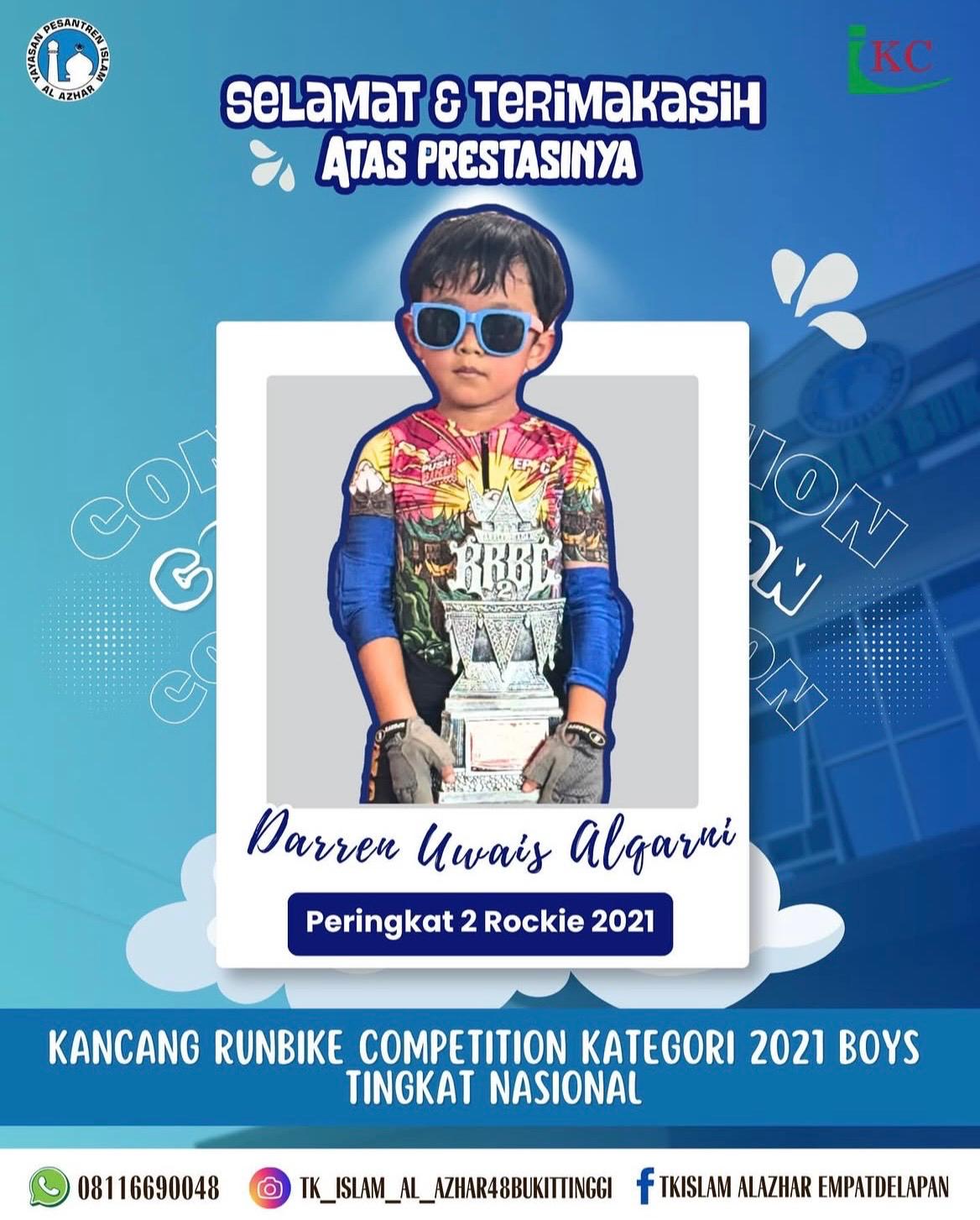 Peringkat 2 Rockie 2021 Kancang Runbike Competition Kategori 2021 Boys